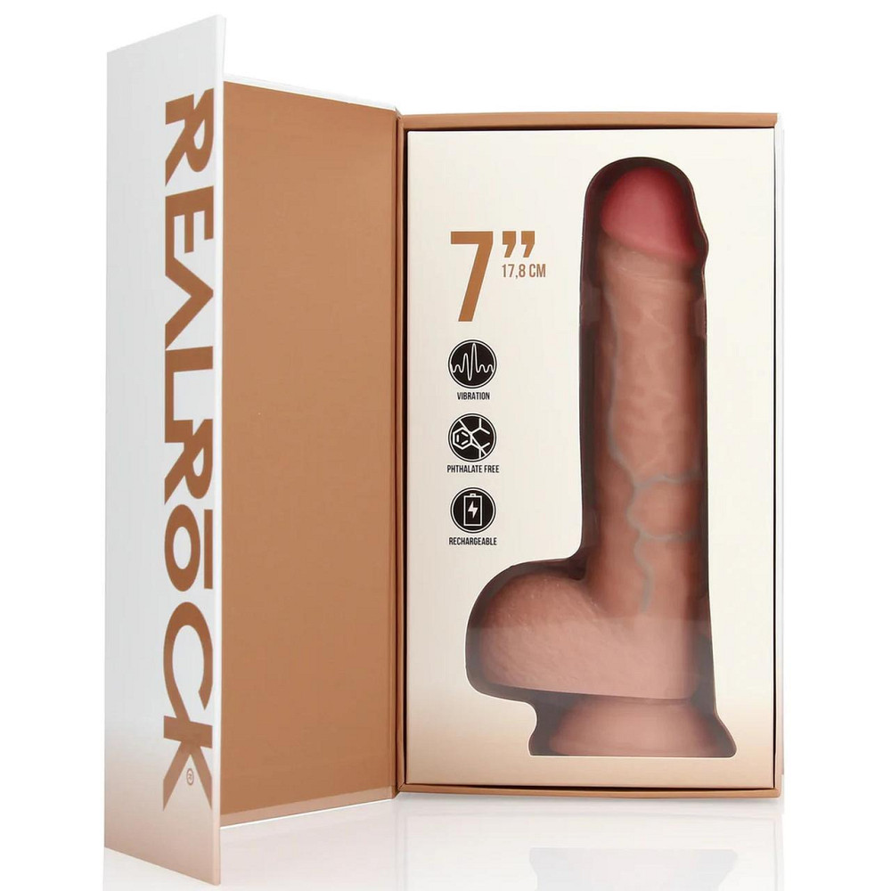 Вибратор Regular Straight Cock with Balls - 7 / 18 cm - Flesh Sex Aura Киев - изображение 2