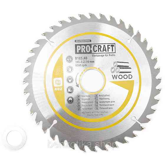 Пиляльний диск Procraft B185.40 40T (по дереву) Київ