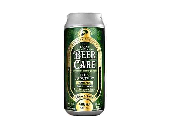 Гель для душа 400мл С ХМЕЛЕМ ТОНИЗУЕМЫВАЮЩИЙ ТМ BEER CARE Киев