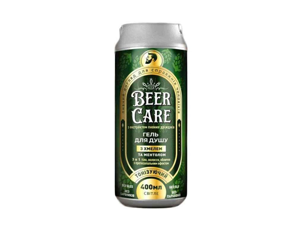 Гель для душа 400мл С ХМЕЛЕМ ТОНИЗУЕМЫВАЮЩИЙ ТМ BEER CARE Киев - изображение 1