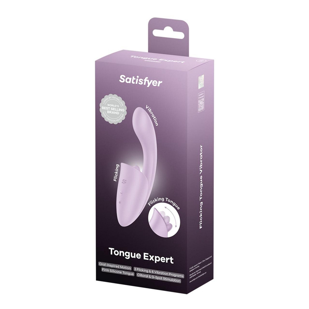Вагинально-клиторальный вибратор Satisfyer Tongue Expert с язычком Sex Aura Киев - изображение 5