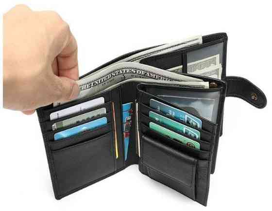 Кошелек унисекс Vintage 14927 Черный Киев