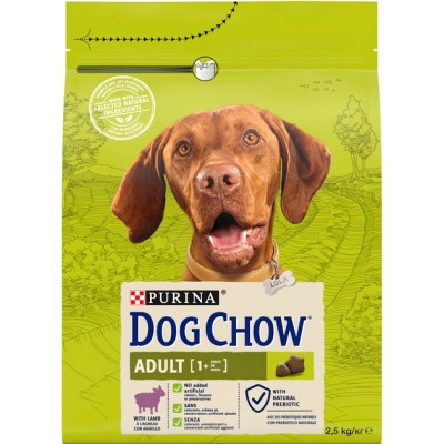 Сухий корм для собак Purina Dog Chow Adult Lamb зі смаком ягняти 2.5 кг (7613034485946) Вінниця - фото 1