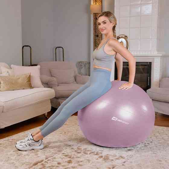 Фитбол Hop-Sport 85см сиреневый + насос Киев