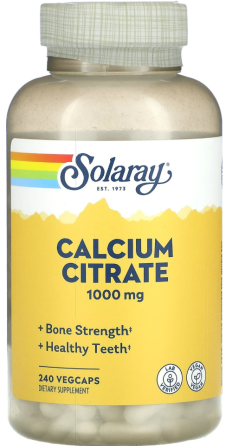 Кальций цитрат 1000 Solaray Calcium Citrate 240 капс Киев