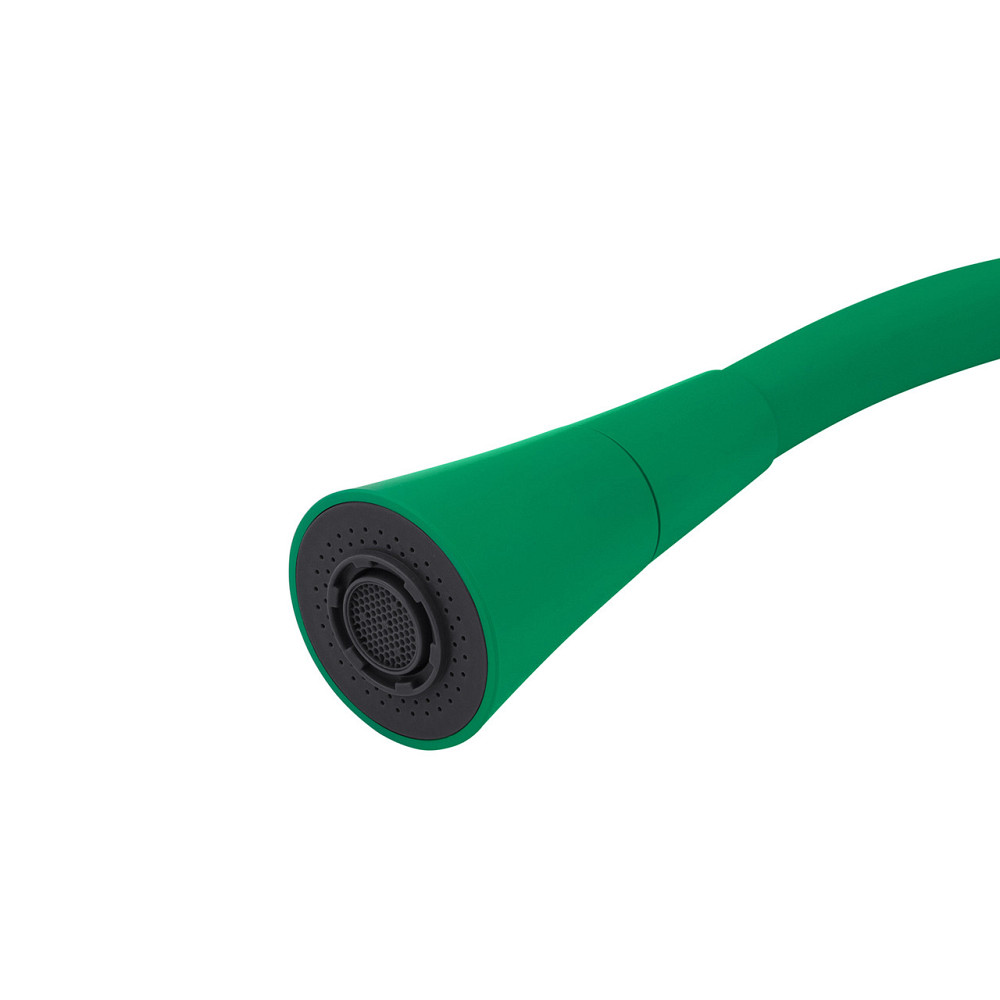 Смеситель для кухни с гибким изливом Kroner KRM Kuche - C132GRN зеленый/хром Киев - изображение 8