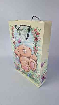 Большой бумажный пакет вертикальный  25/37/8(артBV-245) (12 шт) Харьков