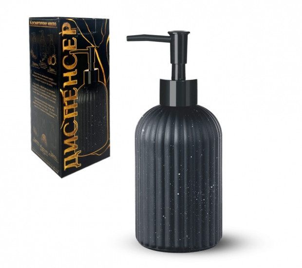 Диспенсер скляний матовий для рідкого мила 440 мл Вінниця - фото 2