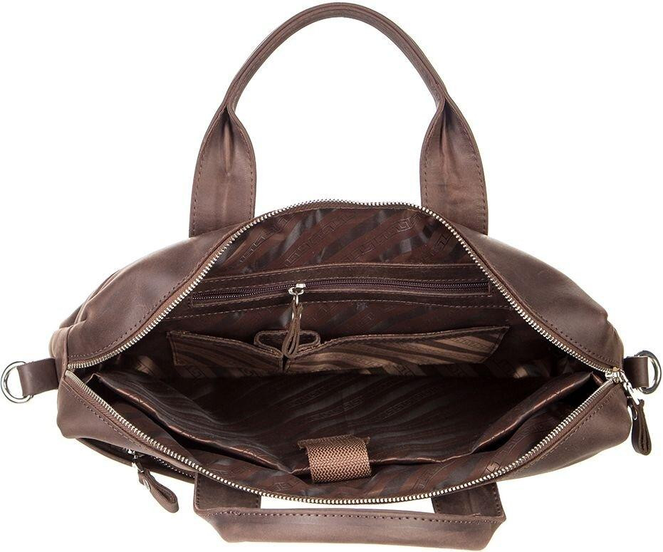 Сумка для ноутбука SHVIGEL 11020 Коричнева Київ - фото 6