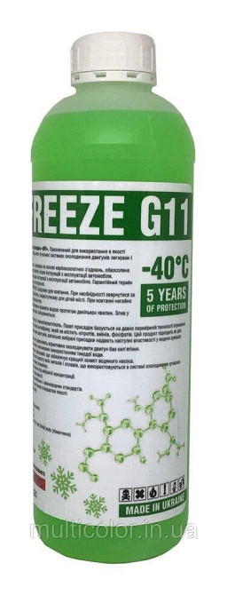 Антифриз SFI G11 -40C 1 л (1,2 кг) Зелений Київ - фото 5