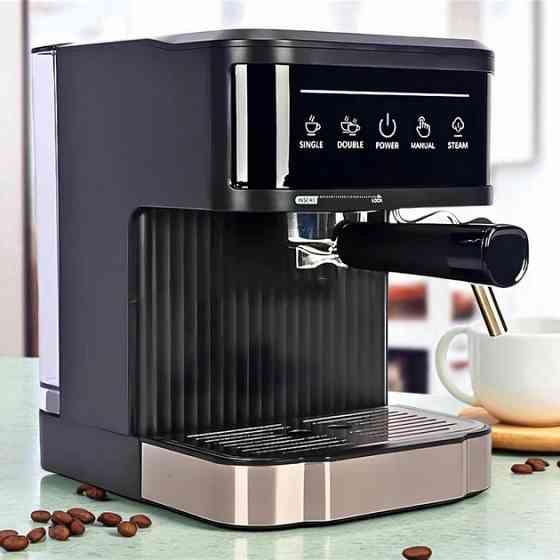 Кухонная кофемашина Crownberg CB-1572 1200Вт полуавтоматическая 1.8л с сенсорным управлением 20 бар AF-73 Львов