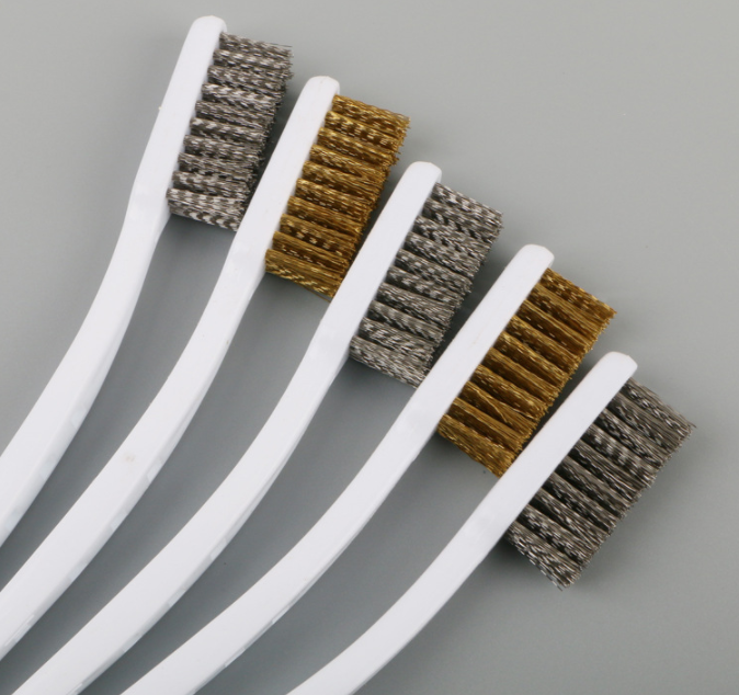 Набір щіток для металу 3 шт. (сталь, латунь, нейлон) Київ - фото 6