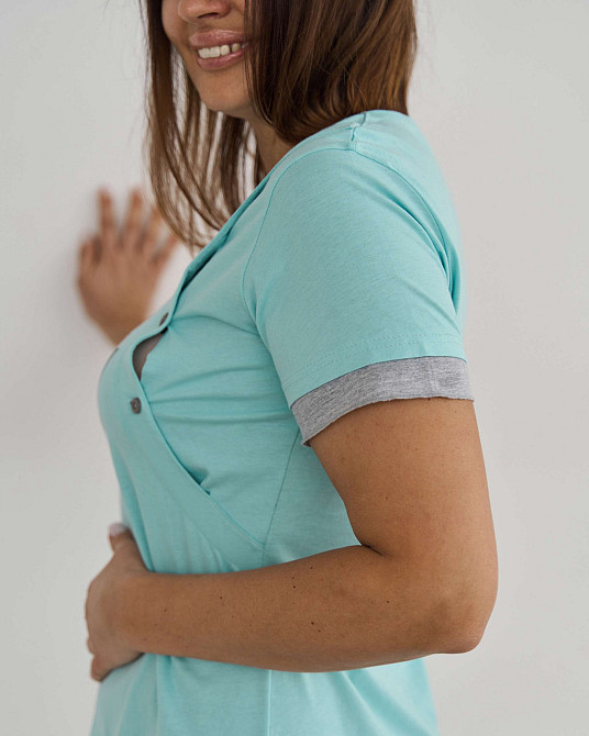 Сорочка домашняя для беременных - Princess/Boy Nicoletta 7373 L Киев - изображение 6