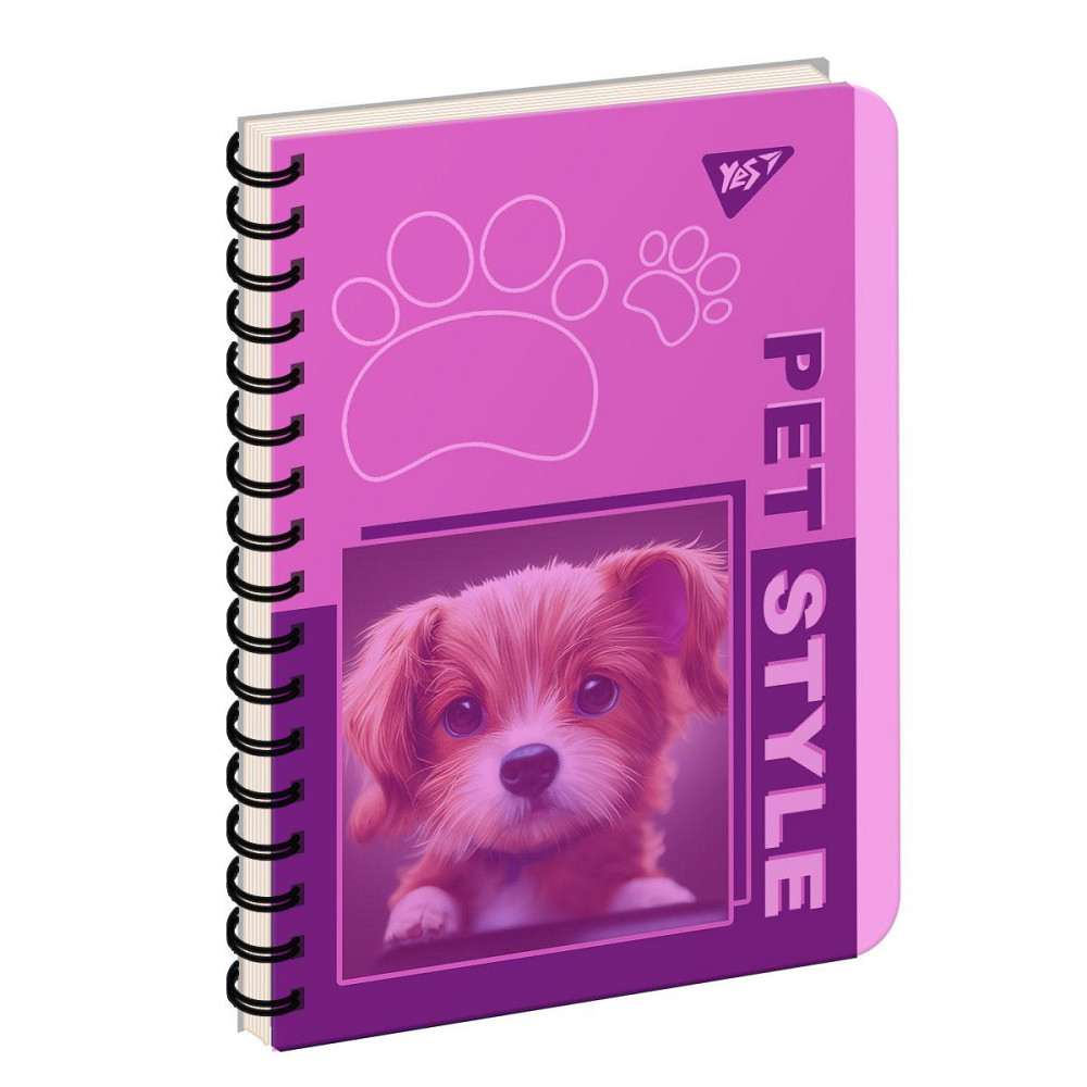 Зошит із роздільниками В6/144 арк. "Yes" пласт. обкл. Pet style, 681903, шт Київ - фото 1