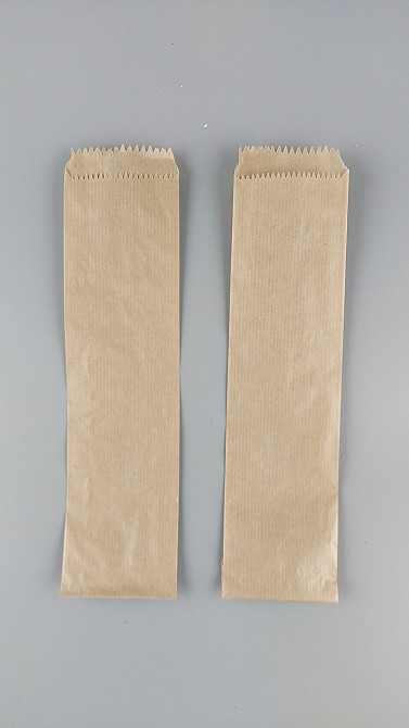 Пакет паперовий 7/0*28 коричневий (1000 шт) Харків - фото 1