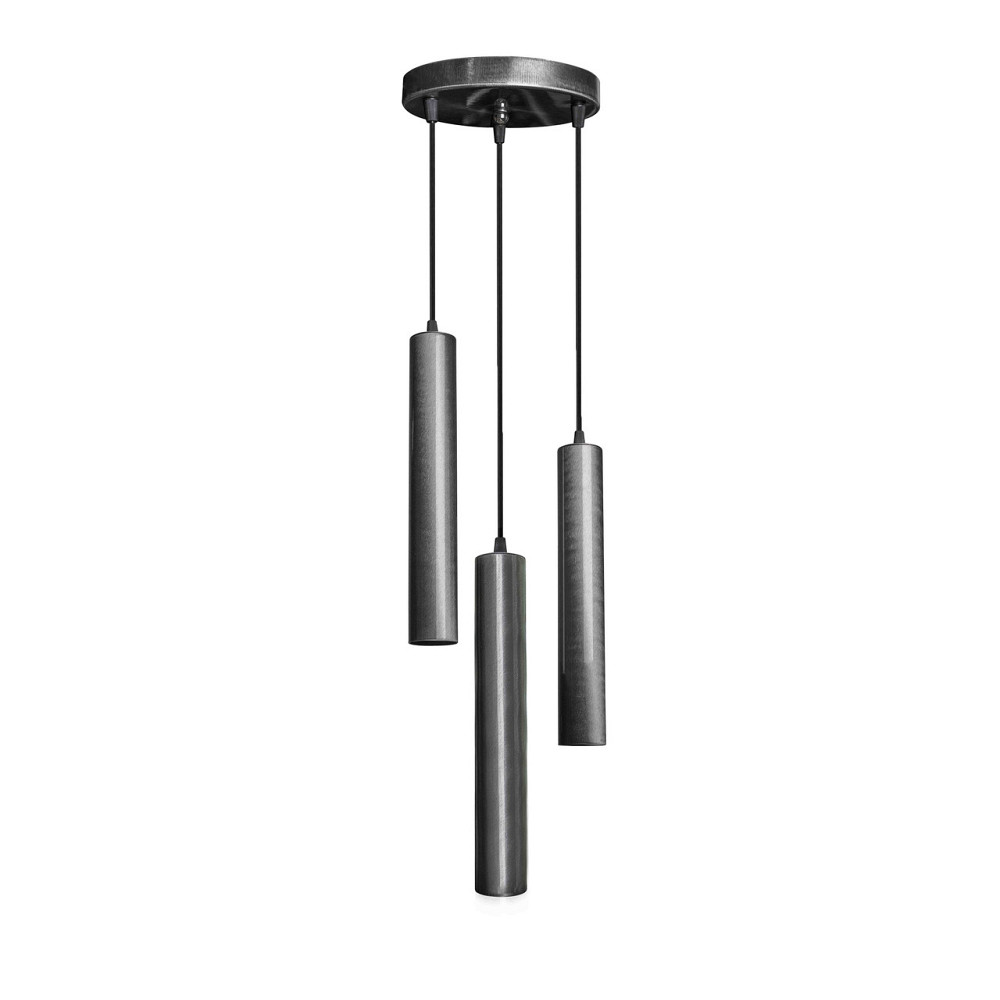 Светильник подвесной трубка 3-Е27 Tube NL 3522-3R SILVER Киев - изображение 1