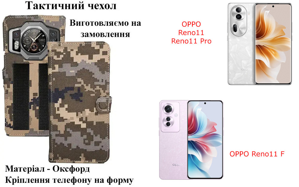 Тактический чехол для Motorola One Fusion, One Fusion Plus, крепится к снаряжению на липучке Киев - изображение 1