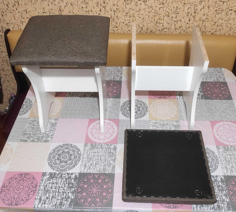 4 табурета (комплект) 35х35х44 см / mebelservice / Белый Львов - изображение 5