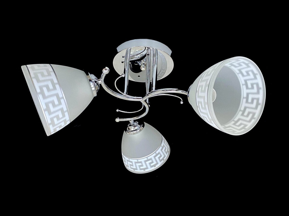 VALESO Люстра стельова на 3 плафони 9506E/3 Хром Коломыя - изображение 1