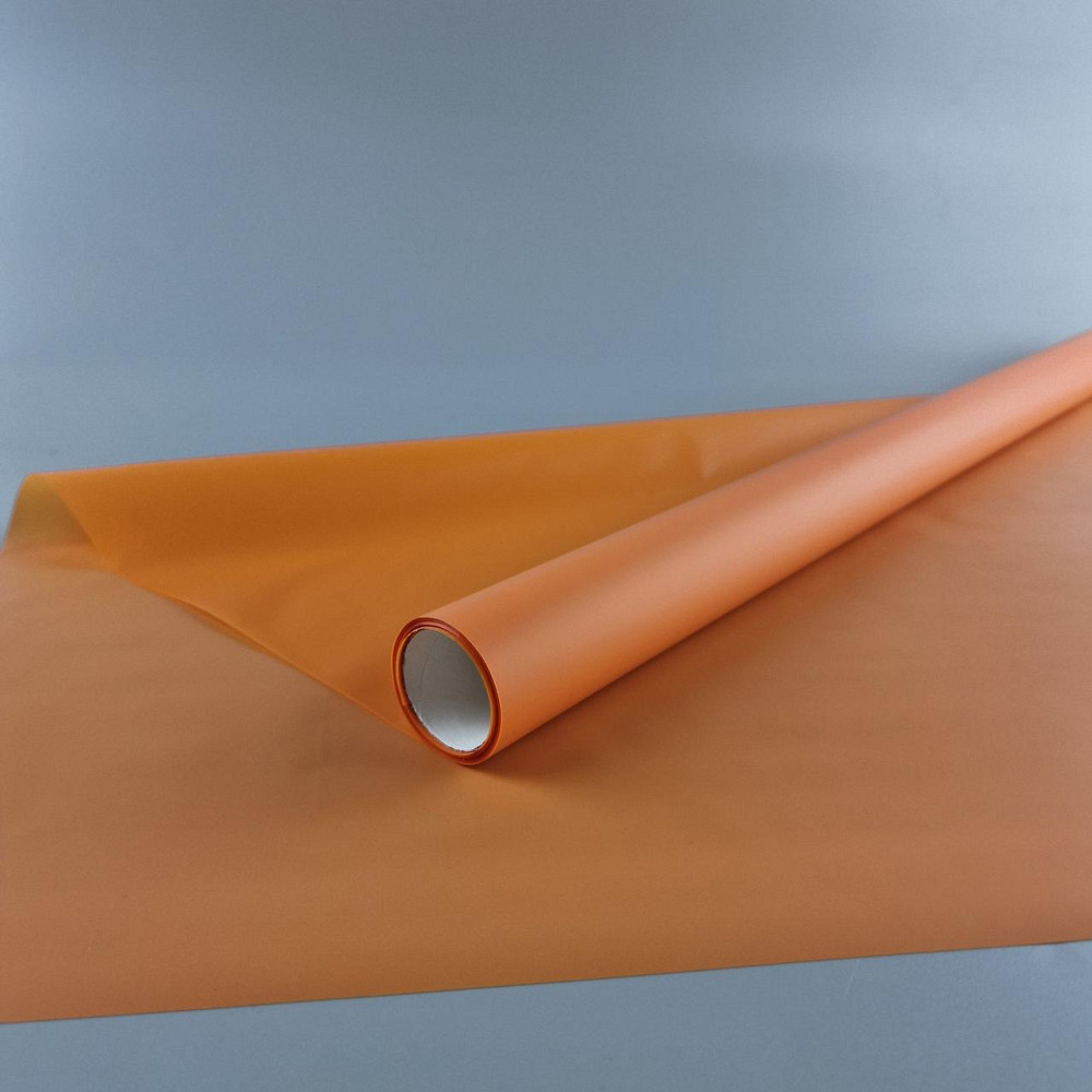 Калька для цветов рулон 8м тонированный матовый (77) (h660) №836 Оранжевый (1 шт) Харьков - изображение 1
