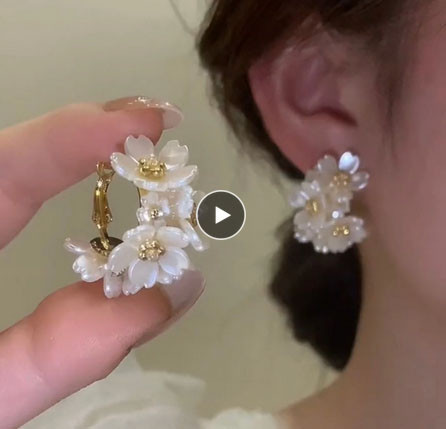 Серьги трендовые 2023 Цветы Киев - изображение 1