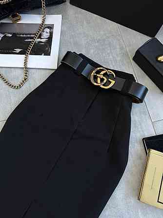 Женская классическая юбка из костюмки Черный, 44/46 Одесса