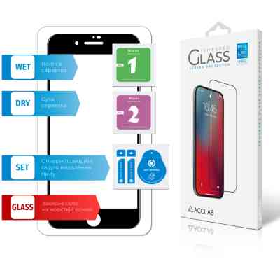 Скло захисне ACCLAB Full Glue Apple iPhone 7/8 Plus (1283126508165) Вінниця
