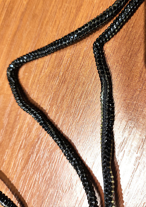 УЦІНКА! Шнурки зі стразами 2 шт (Чорний) Смела - изображение 4