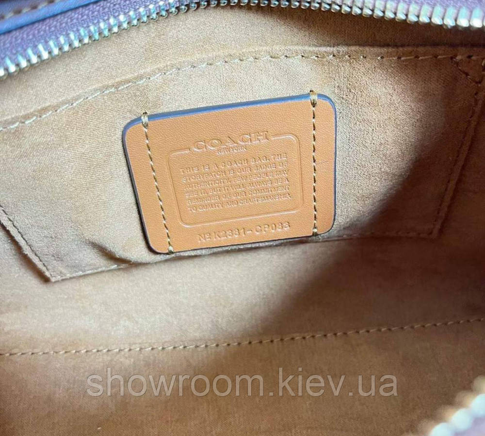 Брендовая женская сумочка Coach Andrea LUX коричневая Киев - изображение 7
