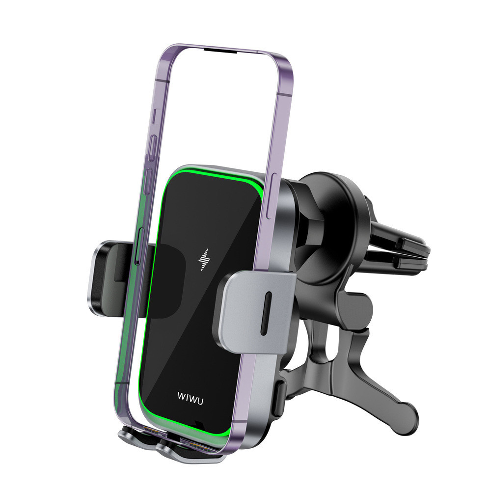 Автотримач для телефона з БЗП WIWU FREELANDER Car Wireless Charger CH-313 Black Одеса - фото 4