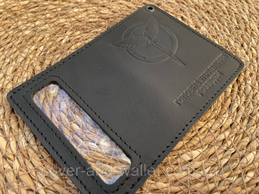 Обложка ГУР (Главное управление разведки) с пластиковым шевроном Puos Киев - изображение 4