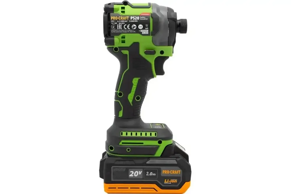 Гвинтоверт безщітковий акумуляторний Procraft PS20 – 1 АКБ 2 А·год, Li-Ion, Німеччина, гарантія 36 міс Львів - фото 3