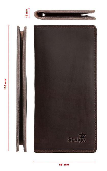 Гаманець SHVIGEL 13789 Коричневий Київ - фото 7