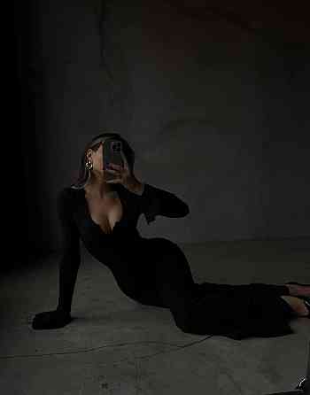 Женское элегантное, притягательное макси платье турецкое ангоро Черный, 44/46 Одесса