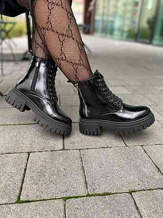 Черевики жіночі GREMMY 316/4 чорні (зима, шкіра лакована) (6074) Коломия