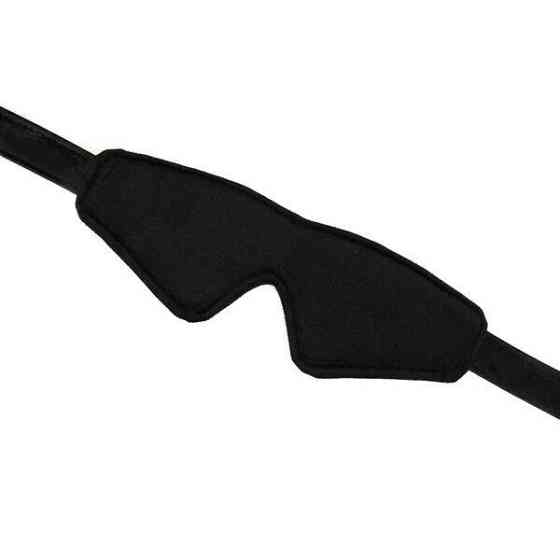 Маска на глаза Liebe Seele Boudoir Amor Blindfold Black, плотное прилегание, бархатный финиш Sex Aura Киев