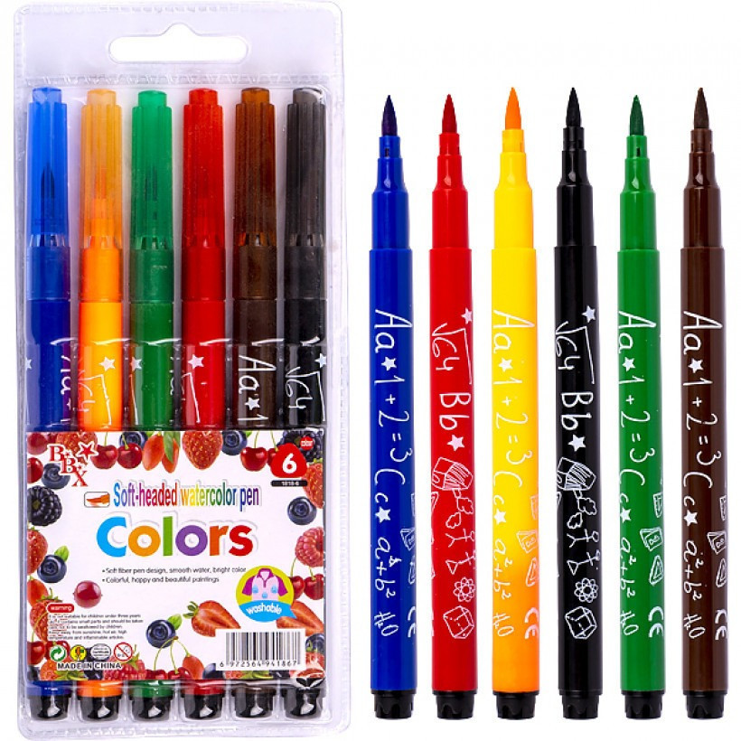 Набір фломастерів 6 кольорів "Colors" 1818-6 Вінниця - фото 1
