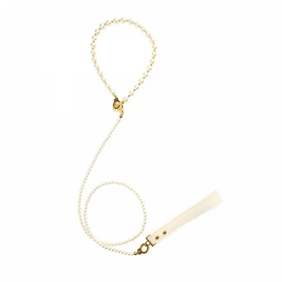 Перлинний нашийник з повідцем LOCKINK Pearl Collar & Leash Set Львів