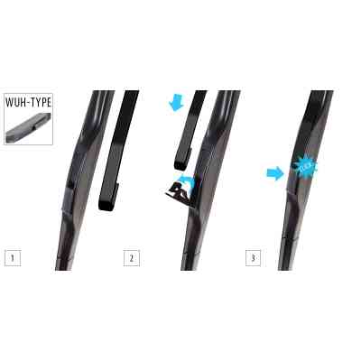 Щетка стеклоочистителя OXIMO гібридна 550 мм / 22 (WUH550) Винница