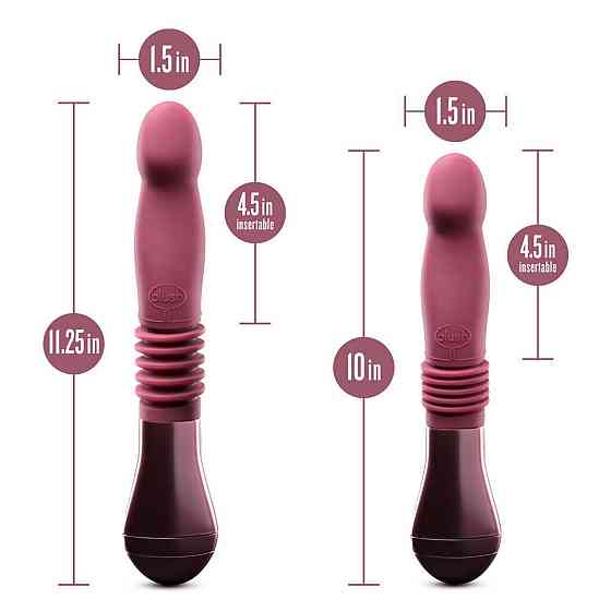 Пульсатор для точки G Blush Temptasia – Trixie Thrusting Dildo – Wine Red, 3 швидкості Sex Aura Київ