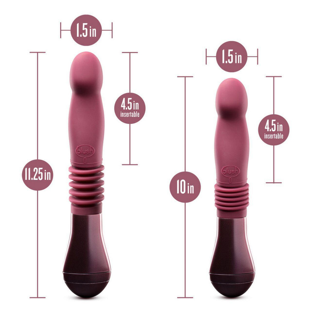 Пульсатор для точки G Blush Temptasia – Trixie Thrusting Dildo – Wine Red, 3 швидкості Sex Aura Київ - фото 5