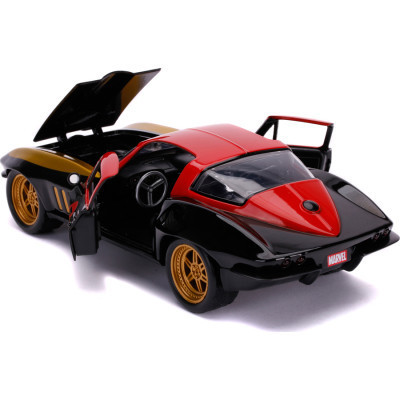 Машина Jada металева Марвел Месники Chevrolet Corvette (1966) + фігурка Чорної вдови 1:24 (253225014) Вінниця - фото 11