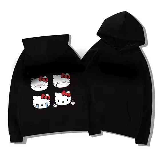 Женский уютный оверсайз худи из котти трехнитка на флисе Одесса