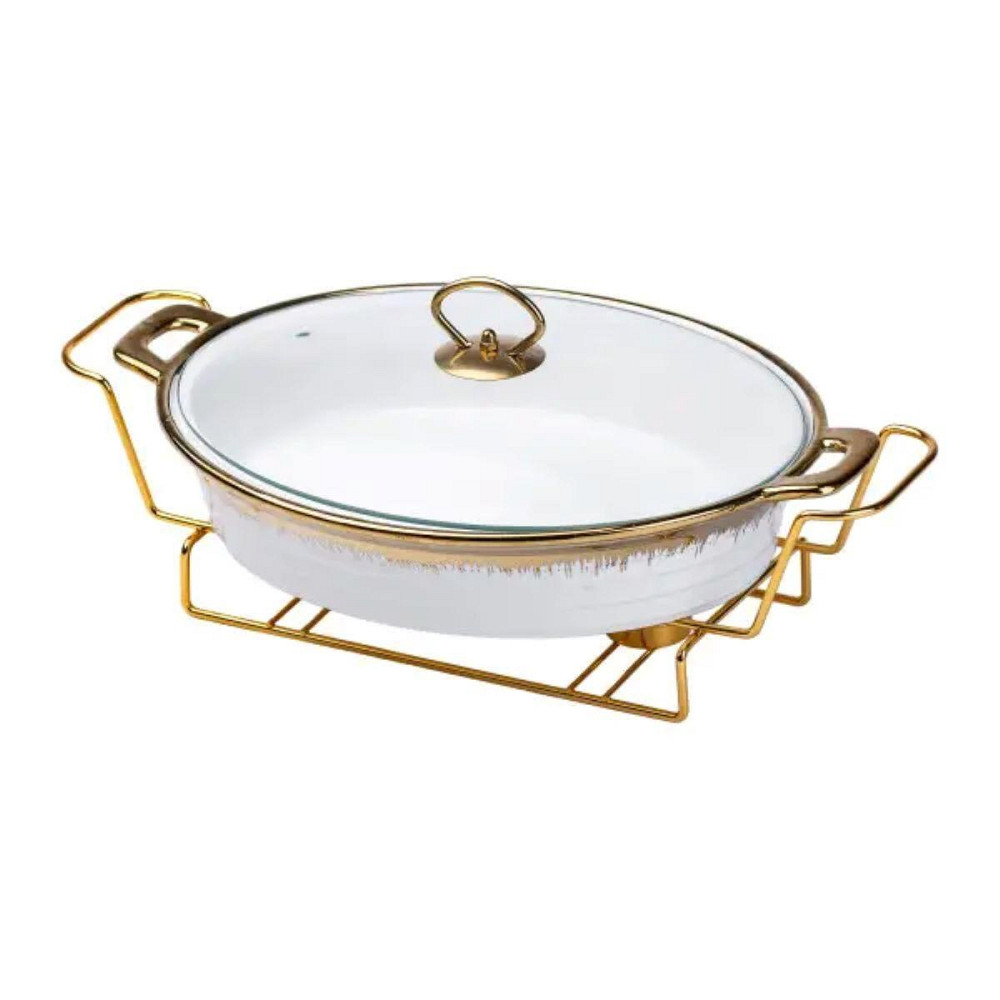 Фарфоровий мармит для страв 2 л 41х25 см Київ - фото 3