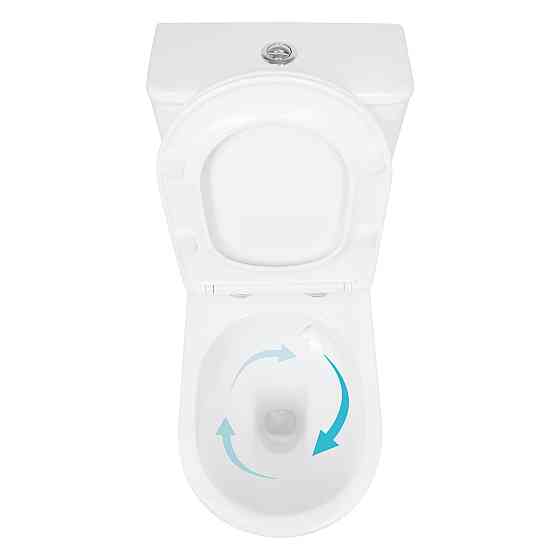 Унітаз підлоговий Qtap Evia Ultra Quiet 630×350×795 мм із сидінням Soft-close, White QTEVI27W49258 Київ