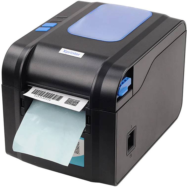 Друкарка етикеток Xprinter XP-370B (термодрук, 152 мм/с, стрічка 82 мм, 203 DPI, USB+Serial, чорний) Винница - изображение 4