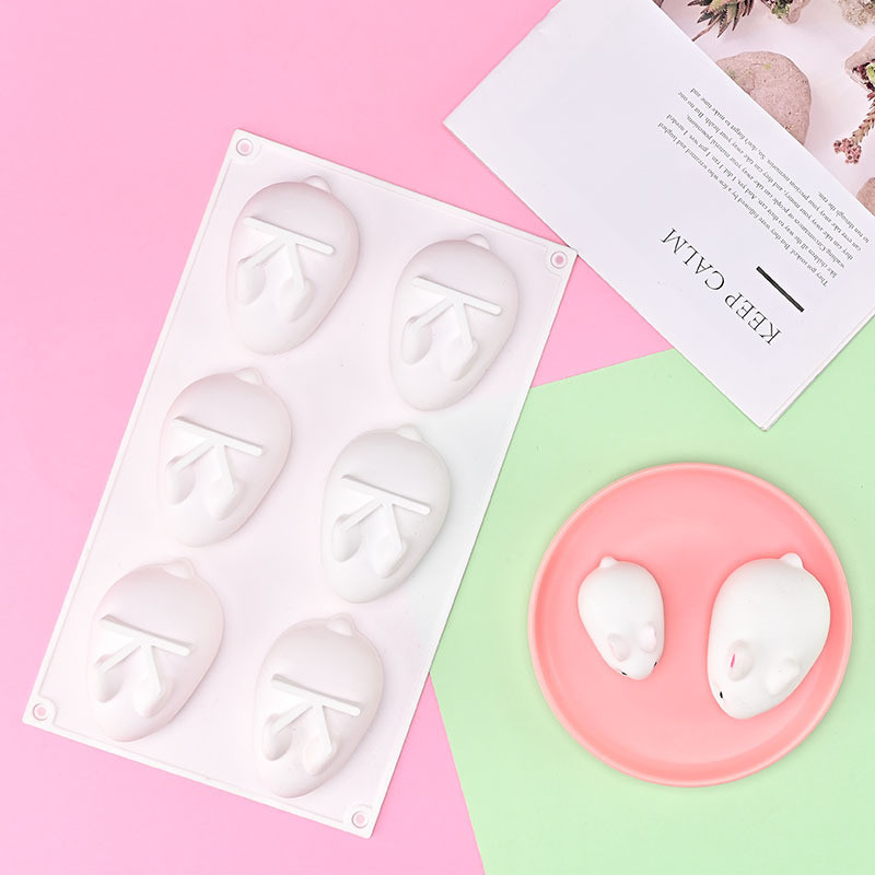 Молд силиконовый Кролики 285 мм на 170 мм белый Киев - изображение 9