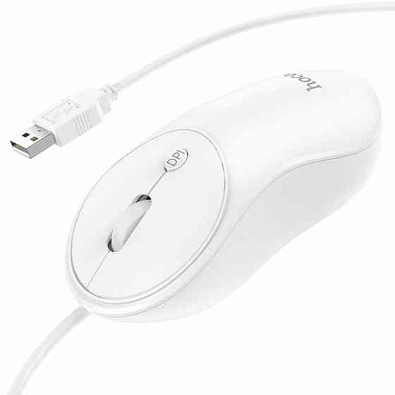 Мышь проводная Hoco GM13 Esteem business wired mouse, цвет белый 6931474757852 Одесса