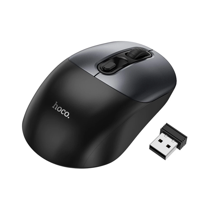 Маніпулятор миша HOCO GM28 2.4G business wireless mouse Black Metal Gray Київ - фото 4