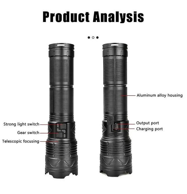 Ручний ліхтарик XA-G20 алюмінієвий корпус літієві батареї 4х181350 Вінниця - фото 5